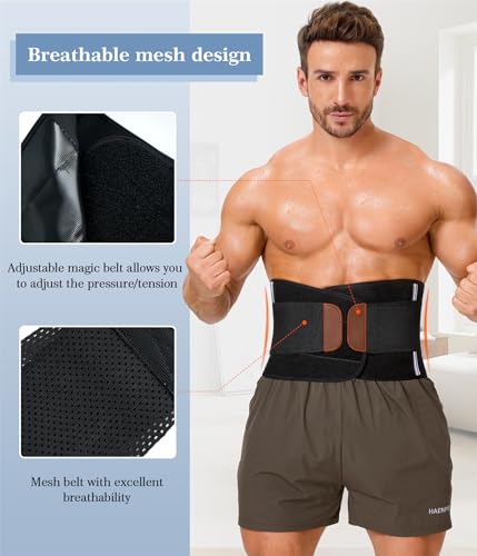 Neoprene Waist Trimmer Ab Belt - Black, X-Large
