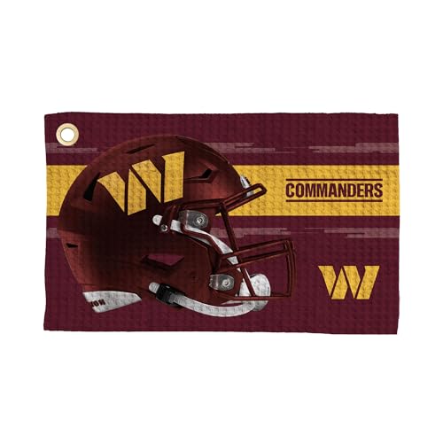 NFL Golf Towel - Absorbent Microfiber Waffle Fabric, 16x25 in