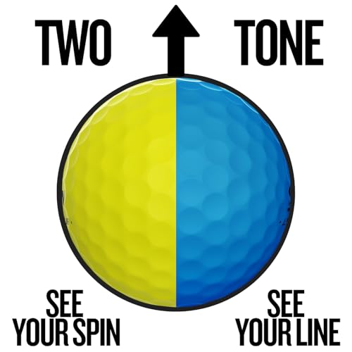 Q-Star Tour Divide Golf Balls - Blue/Yellow