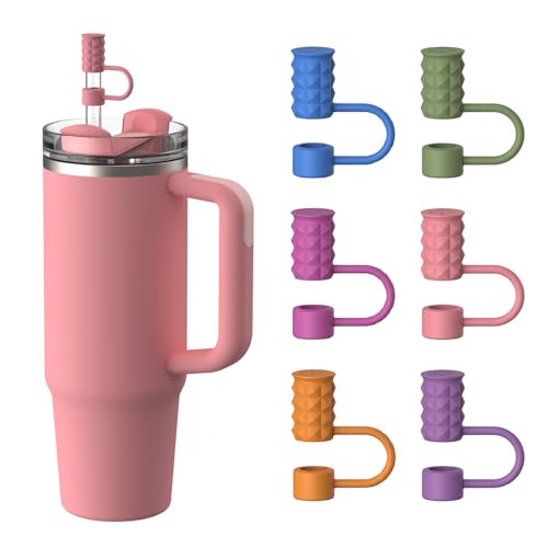 Silicone Straw Covers for 10mm Tumbler Straws - 6 Pack - Multicolor