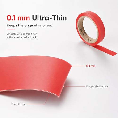 Grip Finishing Tape for Rackets - 2 Rolls Black PVC Wrap