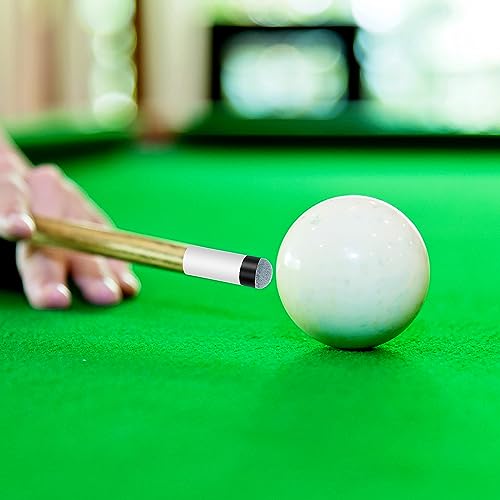10 Sets Pool Cue Tips Replacement with Ferrules - 12mm Blue