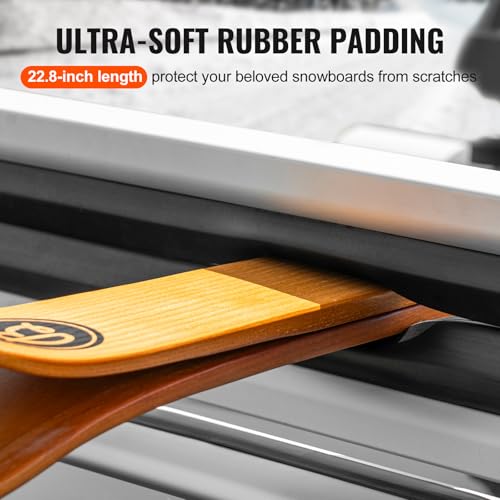 Universal Ski & Snowboard Roof Rack - Holds 6 Pairs of Skis or 4 Boards