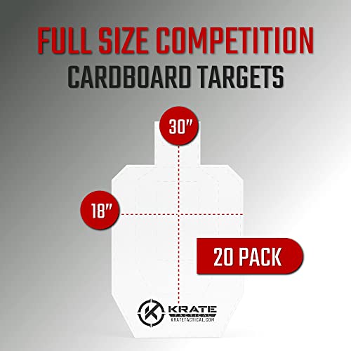 30" Competition Paper Shooting Targets - Cardboard Silhouette Set