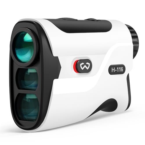 Golf Rangefinder with Slope - 1200 Yards, Magnetic Strap, 6X Magnification