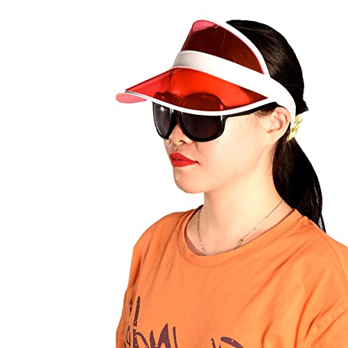 6 Pack UV Protection Sun Visor Hats - Lightweight & Breathable