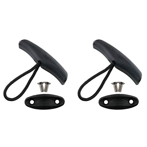 Heavy Duty Canoe Kayak Carry Handles - 2 Pack with Braided Cord