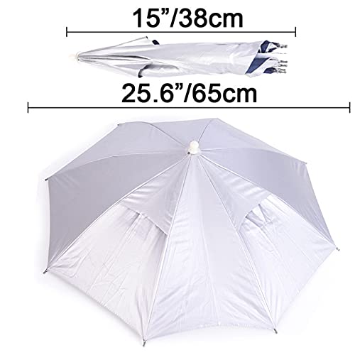 25-Inch Umbrella Hat for Fishing, Golf, Gardening & Outdoor Use