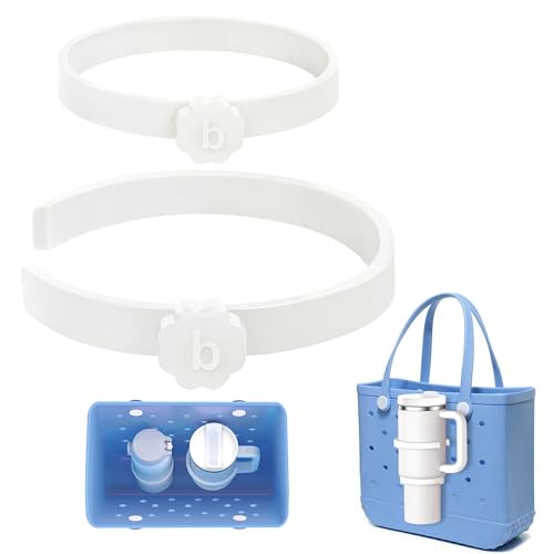 Bogg Bag Cup Holder Insert - Adjustable Drink Holder for Stanley 30oz/40oz Tumblers - White