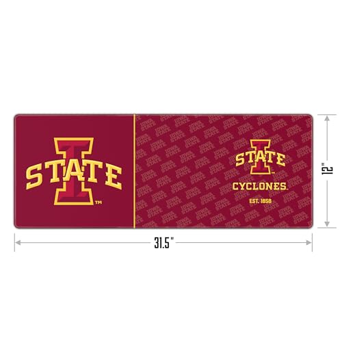 Iowa State Cyclones Desk Pad - Water-Resistant, Non-Slip, 31.5" x 12"