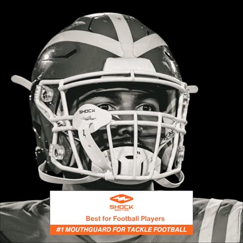 Football Mouth Guard with Strap - Shock Doctor Bolt Lipguard
