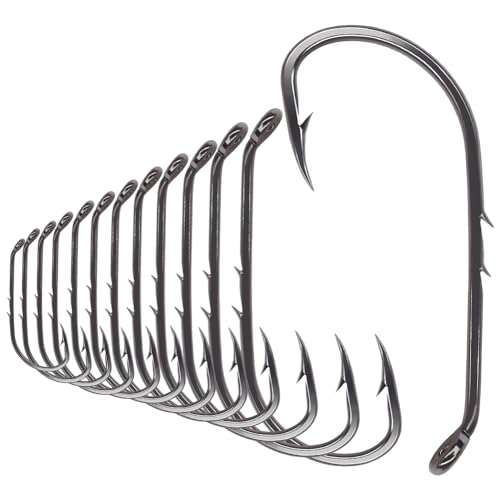 LURELINK 2-Black / 4/0 Double-Barbed Baitholder Fishing Hooks 100 Pack