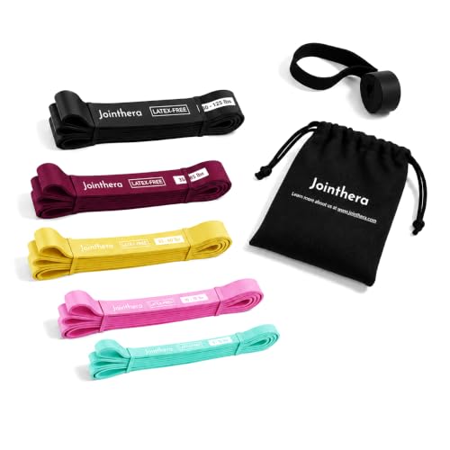 Latex Free Resistance Bands Set of 5 for Strength Training & Assisted Pull-Ups