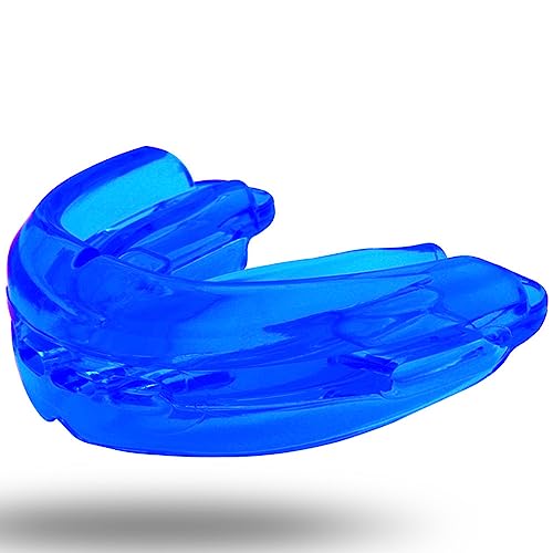 Mouth Guard for Sports - Soft, No Boiling, Blue/Strapless