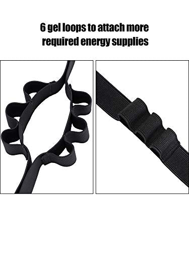 Race Number Belt with 6 Gel Loops for Running & Triathlon