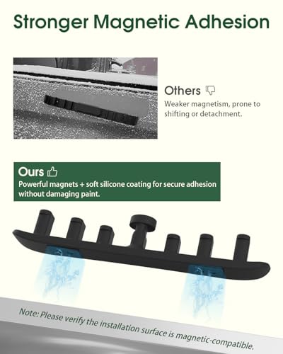 Magnetic Ski Holder for Car - Black Ski & Snowboard Mount