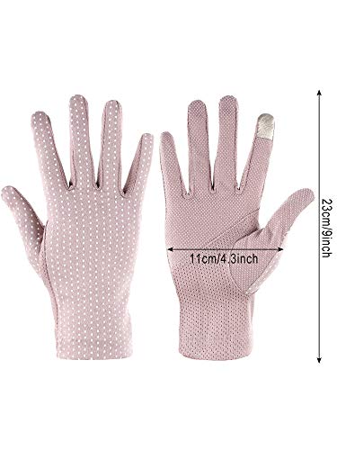 SATINIOR Women Summer UV Protection Gloves - Pastel, 6 Pairs