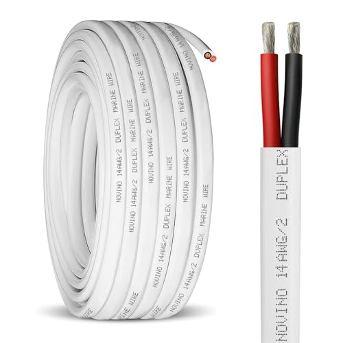 14 AWG Marine Wire - 30ft Duplex Tinned Copper Electrical Cable