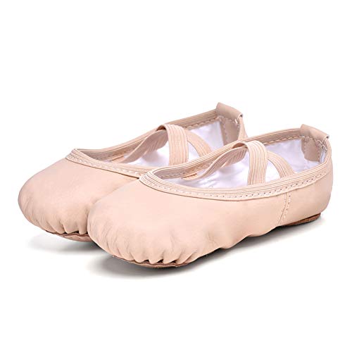 Soft Leather Ballet Shoes for Girls & Boys - Split Sole Dance Slippers