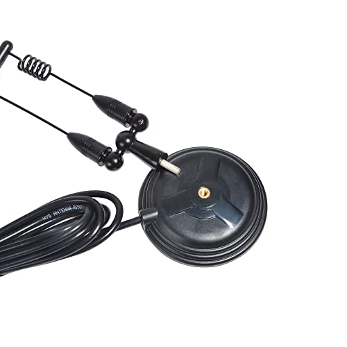 UAYESOK Black Magnetic Mobile Antenna Signal Booster for HT, VHF/UHF
