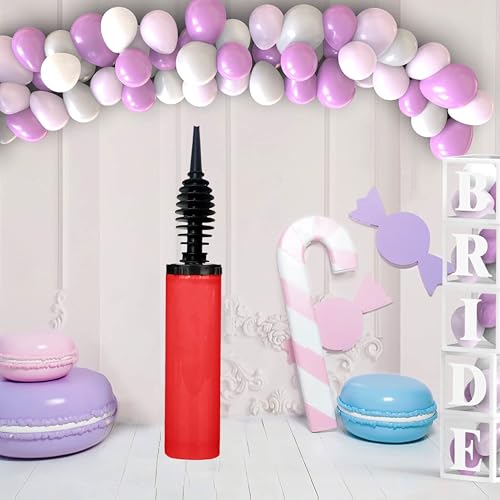 Dual-Action Manual Balloon Pump - Professional Hand Inflator - Red