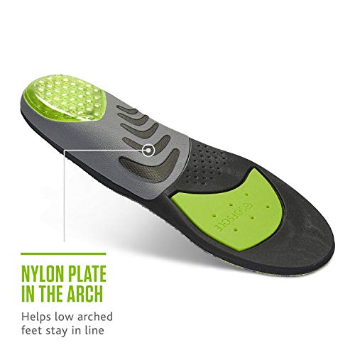 Sof Sole Men's Airr Orthotic Support Full-Length Shoe Insoles - Size 9-10.5