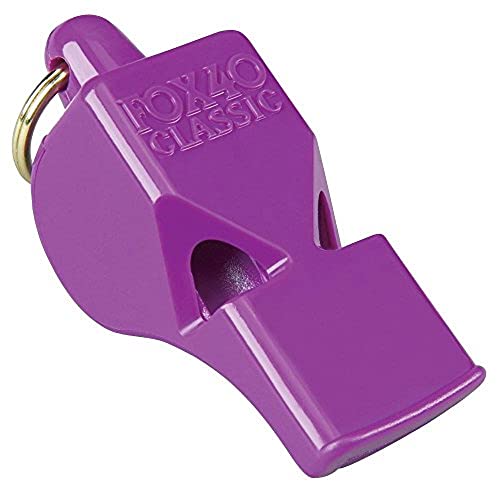 Fox 40 Classic Pealess Whistle Purple High-Pitched Water-Resistant Safety