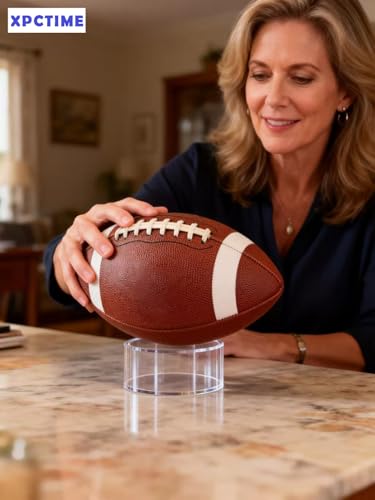 Clear Acrylic Sports Ball Display Stand - 4mm Thick Holder