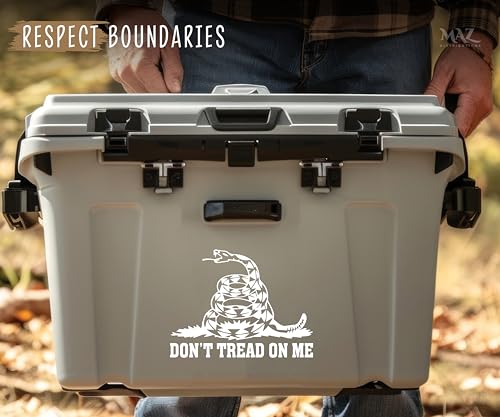 Don't Tread On Me Vinyl Decal Sticker - Waterproof Snake Design