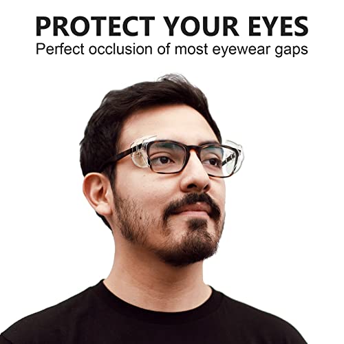 16 Pairs Clear Glasses Side Shields Slip-On for Prescription Eyewear