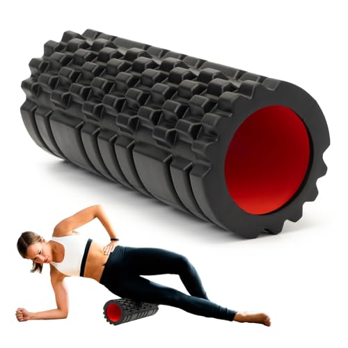 High Density Foam Roller for Deep Tissue Massage - 13" Muscle Roller for Myofascial Release, Fitness, Yoga & Pilates