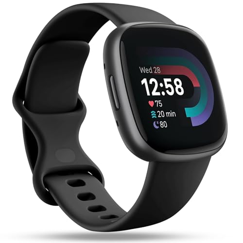 Soft Replacement Sport Band for Fitbit Versa 3/4 & Sense 2 - Black, Small