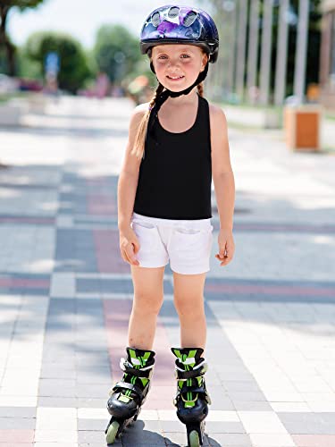 Girls Dance Tank Top - 3 Pack Sleeveless Crop Tops for Kids