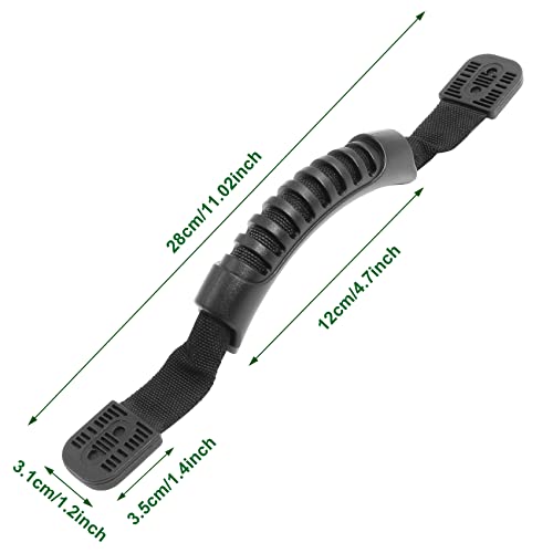 Kayak Carry Handles - 2 Pcs Rubber Side Mount with Fixing End