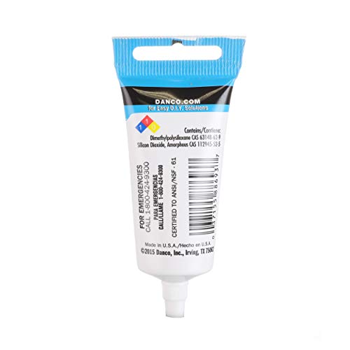 Waterproof Silicone Faucet and Valve Grease, 0.5 oz - 1-Pack