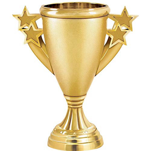 Custom Engraved Gold Cup Trophy - 5 1/4" Starburst Design