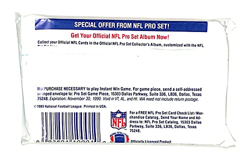 Pro Set 1989 Football Series One Trading Card Pack