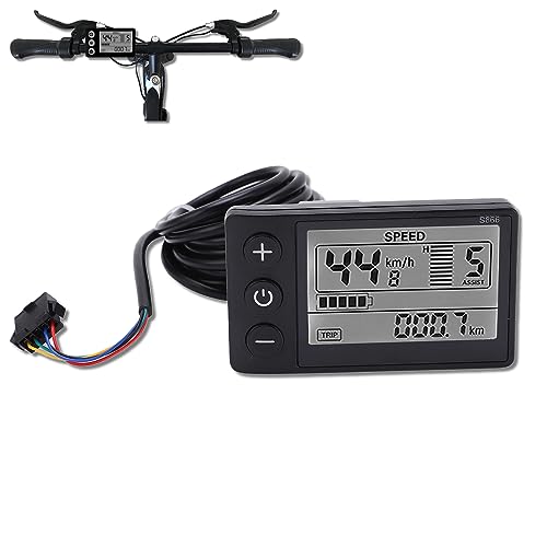 S866 Electric LCD Display Speedometer Odometer for E-Scooters