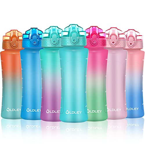 Kids Water Bottle with Straw Lid - 15 oz Leak-Proof Mint