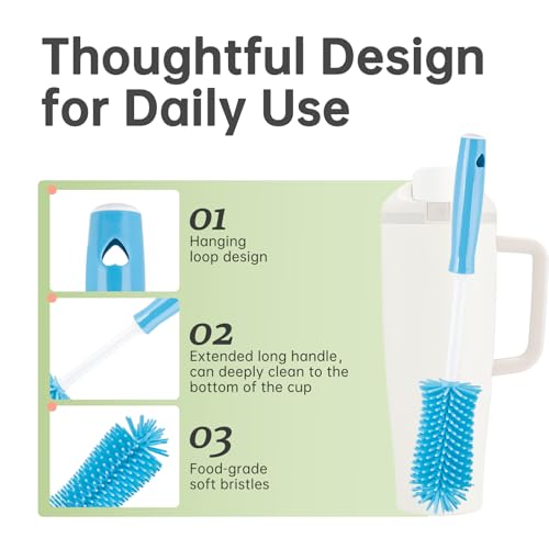 Water Bottle Cleaning Kit for Owala FreeSip & Sway Bottles