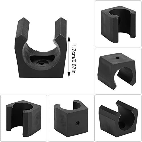 Keenso 6-Pack Wall Mount Pool Cue Holder Billiards Cue Rack Organizer