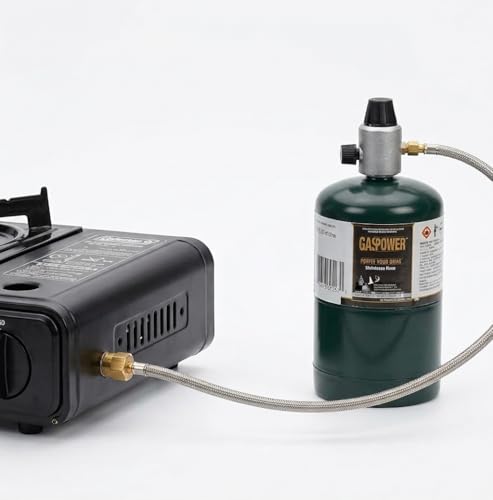 Smokey Camp 3000W Dual Fuel Portable Camping Stove with Adapter Pipe, Automatic Ignition