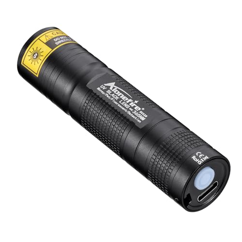 Rechargeable 365nm UV Flashlight - Blacklight Detection Tool