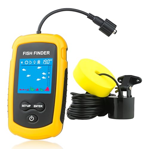 Venterior Basic Portable Wired Fish Finder for Kayak Ice Fishing Water Depth & Fish Location