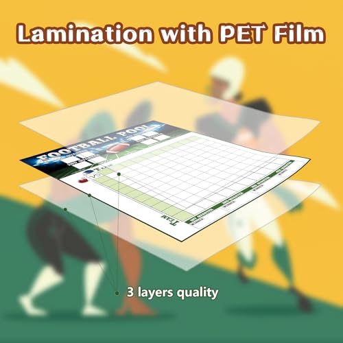Large Football Pool Poster - 16.2 x 23.6 Inch, Field Design