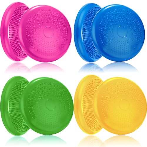 Jerify Fresh Colors 4-Pack Inflatable Wobble Cushions for Balance & Exercise