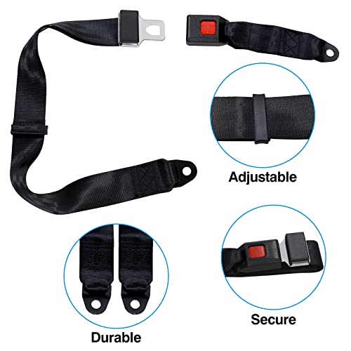 Universal Golf Cart Seat Belt Kit with Lap Straps for EZGO Yamaha Club Car UTV & Go Karts