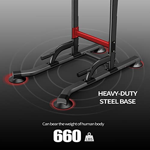 Adjustable Height Power Tower - Multi-Function Workout Station - K