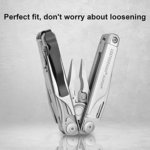 iGuerburn Pocket Clips for Leatherman Surge - Accessories for Surge Model Only - Black