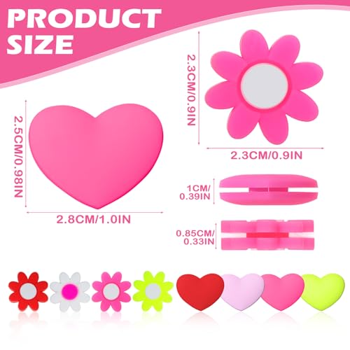 Tennis Dampeners - 8 Pack Shock Absorbers in Heart & Flower Shapes